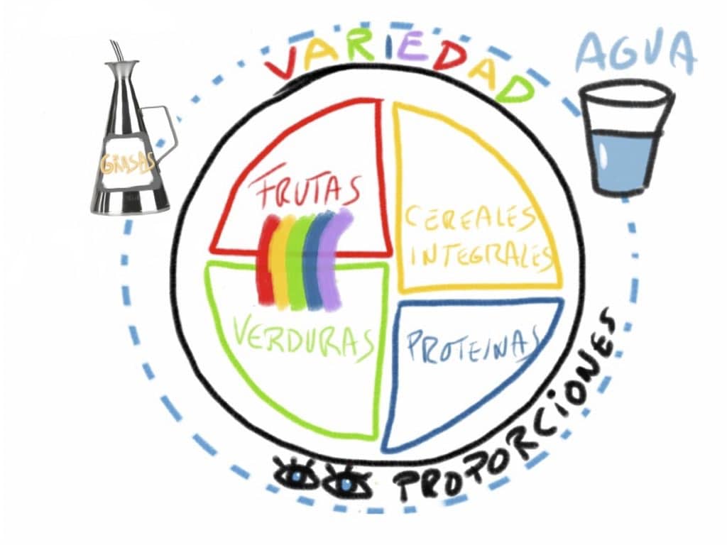 plato saludable nutrición