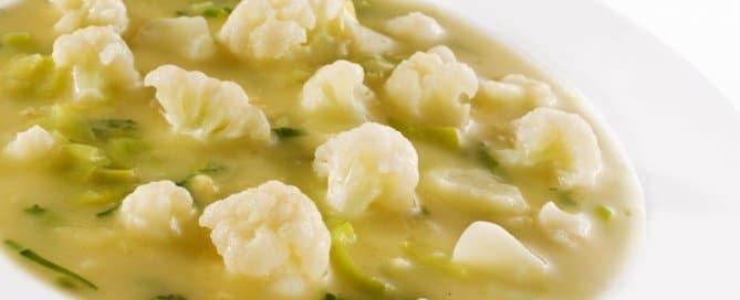 sopa de coliflor