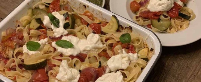 verduras con pasta