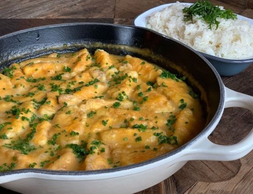 Huevos en salsa con curry